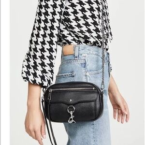 Rebecca Minkoff Blythe Black Leather Crossbody Bag